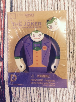 Loot Crate August 2015 Joker Wooden Figure