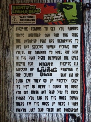 Horror Block September 2015 Night Of The Living Dead Magnets