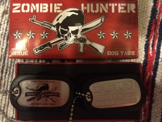 Nerd Block October 2015 Zombie Hunter Dog Tags