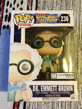 Loot Crate October 2015 Dr Emmett Brown Figure