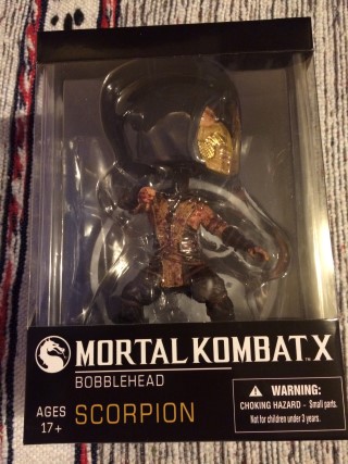 Arcade Block January 2016 Mortal Kombat X Scorpion Bobblehead
