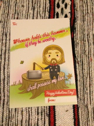 1Up Box January 2016 Valentines Day Card