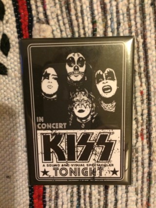 Retro Pop Box 1970s February 2016 KISS Fridge Magnet