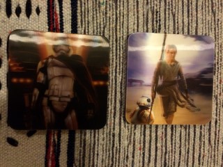 Cosmic Toy Box February 2016 Star Wars Hologram Coasters