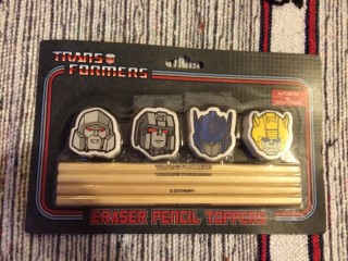 Cosmic Toy Box February 2016 Transformers Eraser Pencil Toppers