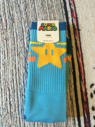 Loot Crate Level Up Socks May 2016 Super Mario