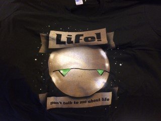 SciFi Block May 2016 Hitchhikers Marvin TShirt